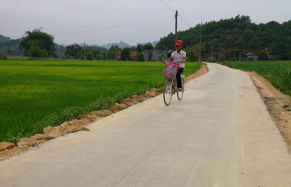 Nhiều tuyến đường từ sức dân đã được xây dựng tại xã Tiên Hoàng