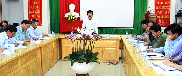 Chủ tịch UBND tỉnh Đoàn Văn Việt chỉ đạo các ngành phối hợp xây dựng Dự án Công viên ĐVHD Tây Nguyên 