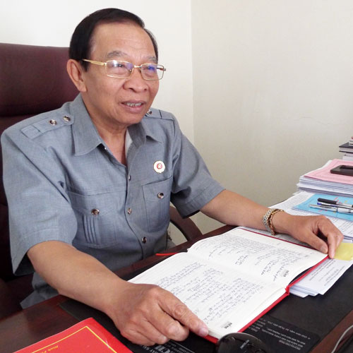 Đồng chí Vũ Công Tiến - Chủ tịch Hội Cựu chiến binh tỉnh Lâm Đồng