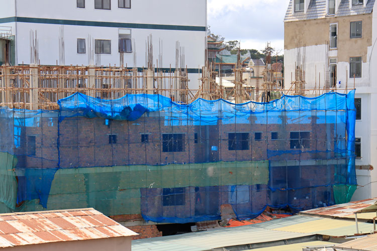 Công trình căn hộ không phép của Công ty Đức Thuận đang bị đình chỉ thi công