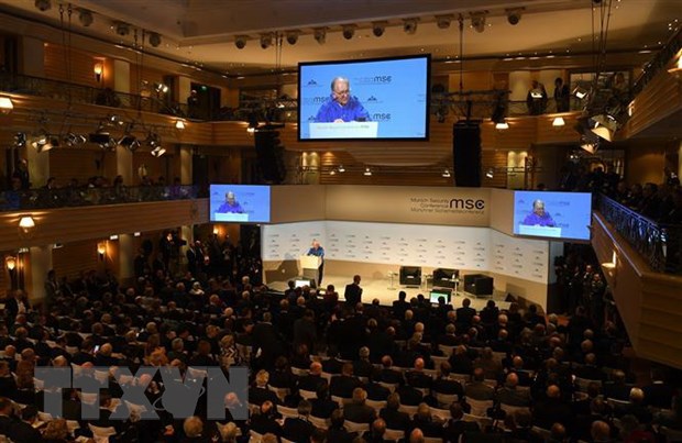Chủ tịch MSC Wolfgang Ischinger phát biểu tại Hội nghị An ninh Munich ngày 15/2/2019
