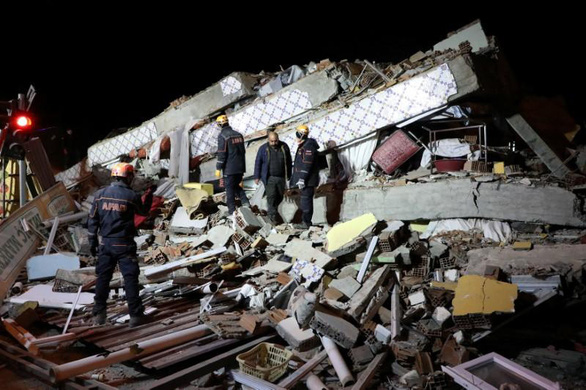 Động đất làm sập các tòa nhà ở Thổ Nhĩ Kỳ 