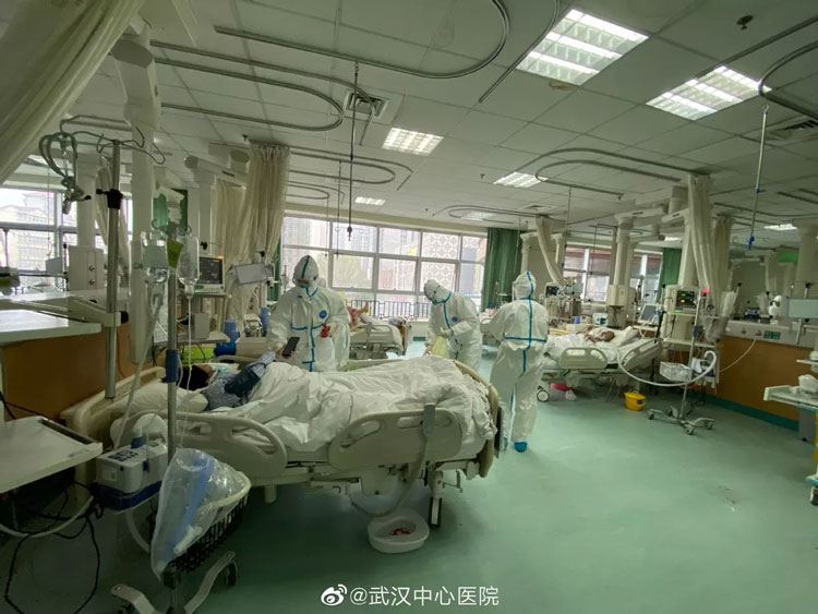 Bệnh viện trung tâm Vũ Hán điều trị cho các bệnh nhân viêm phổi cấp 2019-nCoV