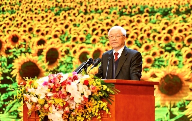 Tổng Bí thư, Chủ tịch nước Nguyễn Phú Trọng đọc diễn văn khai mạc lễ kỷ niệm