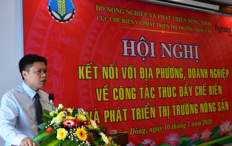 Cục trưởng Cục Chế biến và Phát triển thị trường nông sản Nguyễn Quốc Toản phát biểu khai mạc hội nghị