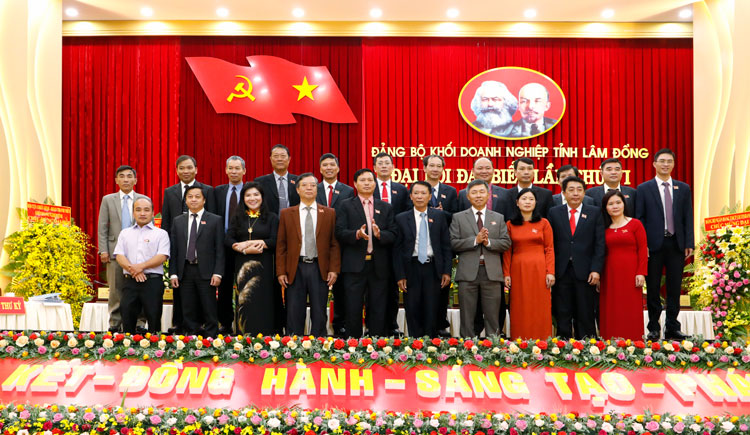 Ban Chấp hành Đảng bộ Khối Doanh nghiệp tỉnh Lâm Đồng khoá VI ra mắt đại hội