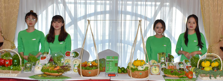 Rau Sunfood Đà Lạt trưng bày tại các hội nghị kết nối giao thương với nhiều đối tác trong và ngoài tỉnh Lâm Đồng