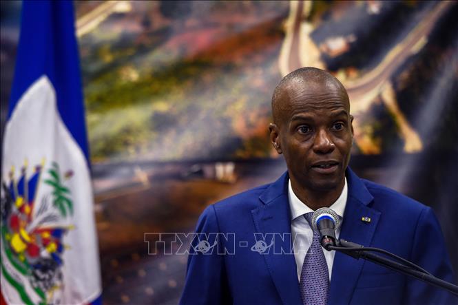 Tổng thống Haiti Jovenel Moise phát biểu trong cuộc họp báo tại Port-au-Prince, ngày 7/1/2020. Ảnh tư liệu