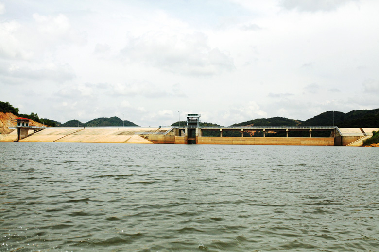 Hồ chứa nước Đạ Lây, huyện Đạ Tẻh đang vận hành theo hồ sơ thiết kế, sẵn sàng tích nước dự trữ, phục vụ sản xuất