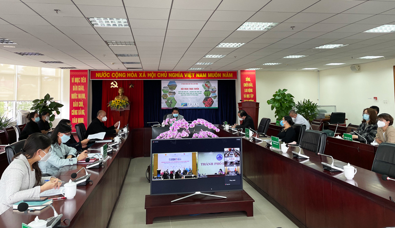 Hội nghị trực tuyến diễn ra dưới sự chủ trì của Trung tâm Xúc tiến Đầu tư Thương mại và Du lịch tỉnh Lâm Đồng