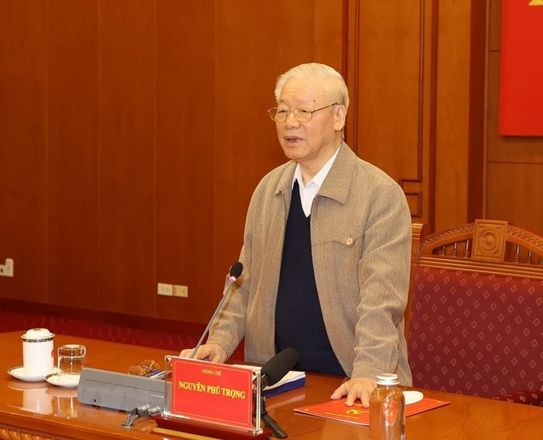 Tổng Bí thư Nguyễn Phú Trọng phát biểu Kết luận Phiên họp
