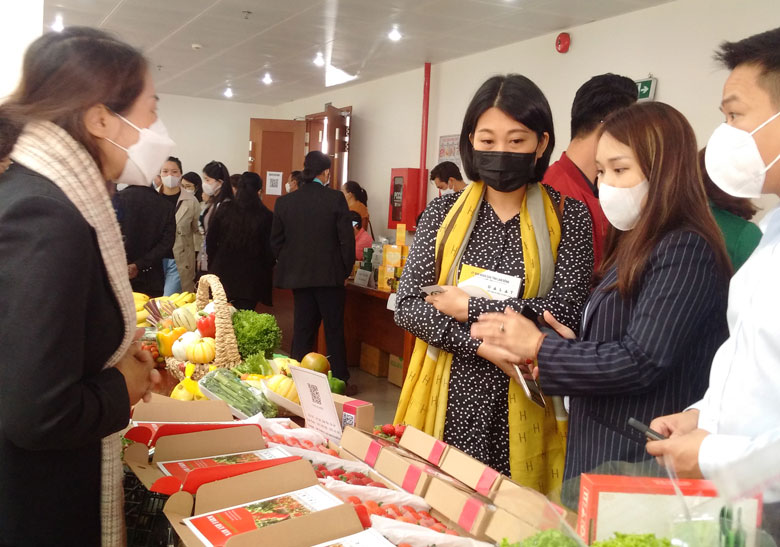 Sản phẩm nông sản của Lâm Đồng được giới thiệu tại hội nghị với Wincommerce