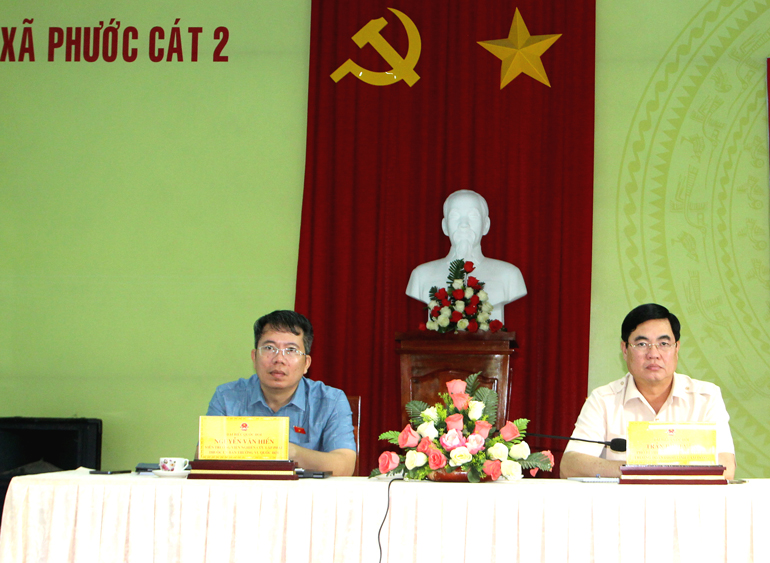 Đoàn ĐBQH tỉnh Lâm Đồng tiếp xúc cử tri huyện Cát Tiên