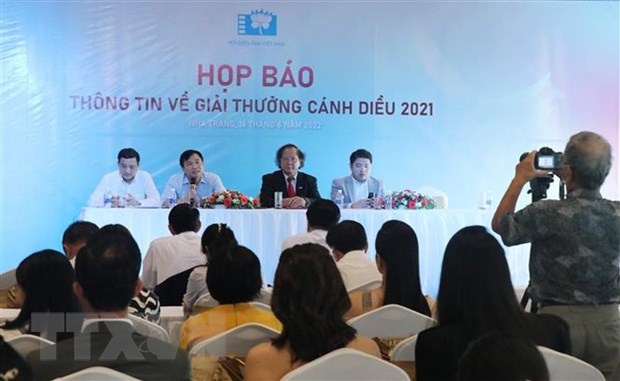 Quang cảnh buổi họp báo giới thiệu Giải thưởng Cánh diều 2021