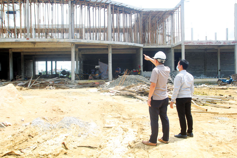 Công trình Nhà thiếu nhi huyện Bảo Lâm thi công vượt tiến độ đề ra