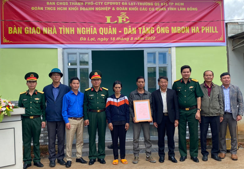 Căn nhà trị giá 170 triệu được trao tặng cho hộ ông Mboon Ha Phill tại tổ 3, thôn 2, xã Tà Nung, TP Đà Lạt