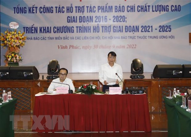Hội Nhà báo Việt Nam hỗ trợ tác phẩm báo chí chất lượng cao