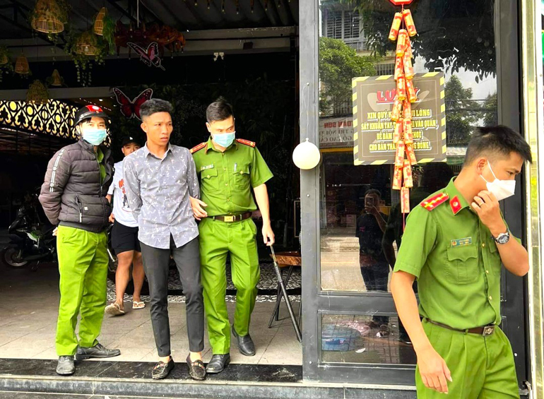 Hà Văn Lĩnh bị bắt giữ sau khi thực hiện hành vi trộm cắp xe máy