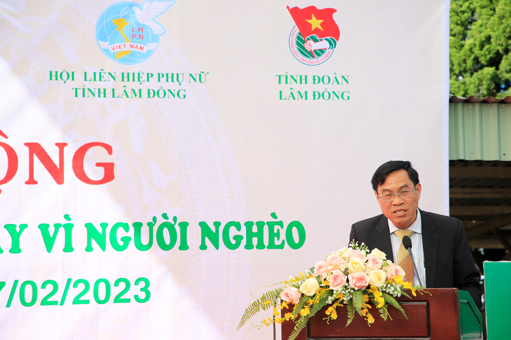 Ông Võ Ngọc Hiệp - Phó Chủ tịch UBND tỉnh phát biểu tại Lễ phát động