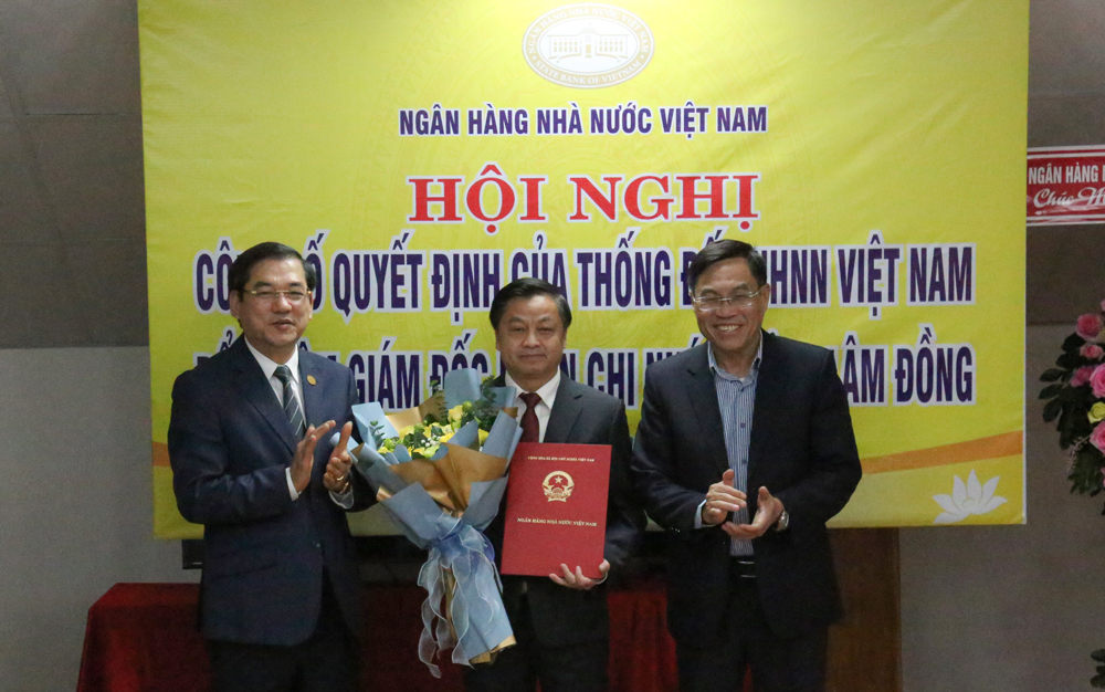 Công bố quyết định bổ nhiệm Giám đốc Ngân hàng Nhà nước chi nhánh tỉnh Lâm Đồng