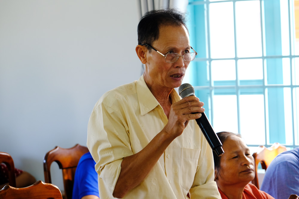 Cử tri huyện Cát Tiên tham gia đóng góp nhiều ý kiến tại các kỳ tiếp xúc cử tri Hội đồng 
nhân dân các cấp nhiệm kỳ 2021 - 2026