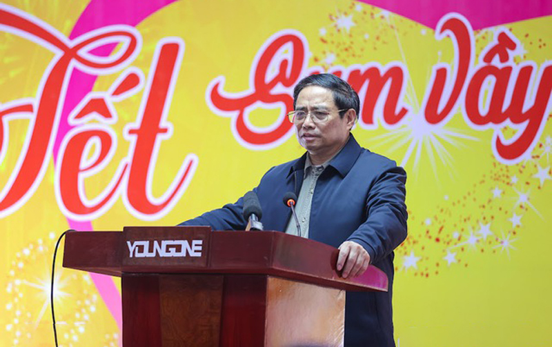 Thủ tướng Phạm Minh Chính dự Chương trình "Tết Sum vầy - Xuân gắn kết" tại Nam Định