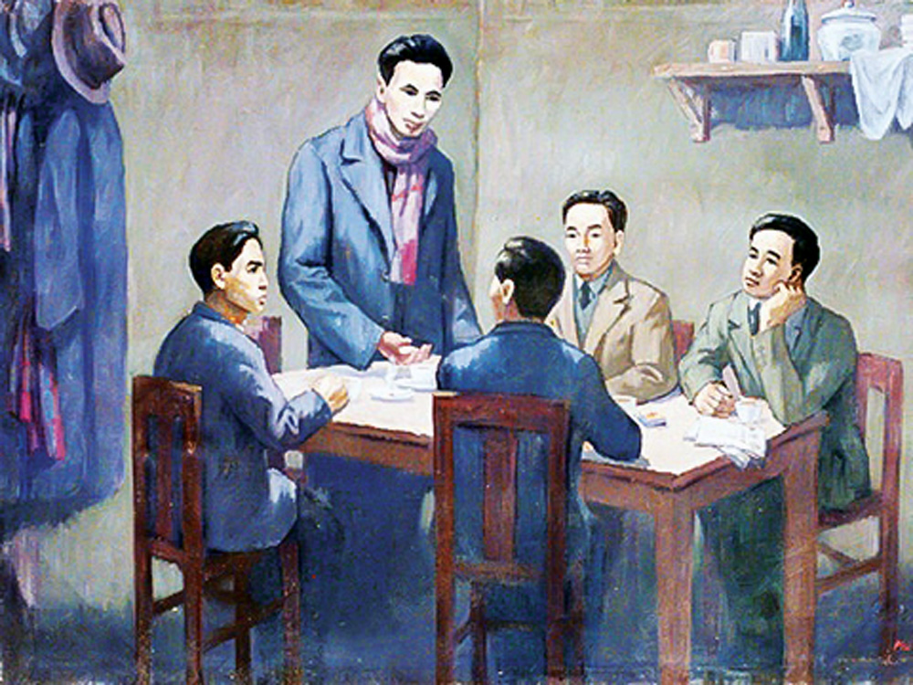 Hội nghị thành lập Đảng Cộng sản Việt Nam ngày 3/2/1930. Ảnh: Tư liệu
