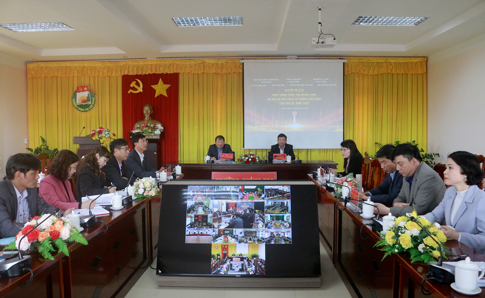 Điểm cầu tỉnh Lâm Đồng tham dự họp báo phát động Cuộc thi 