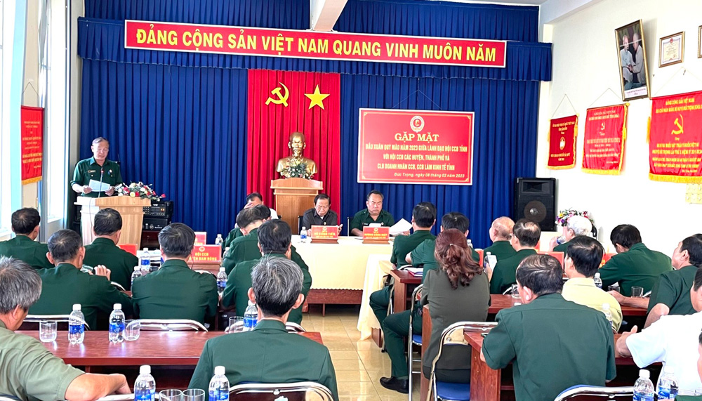 Hội Cựu chiến binh tỉnh gặp mặt các Hội huyện, thành phía Bắc