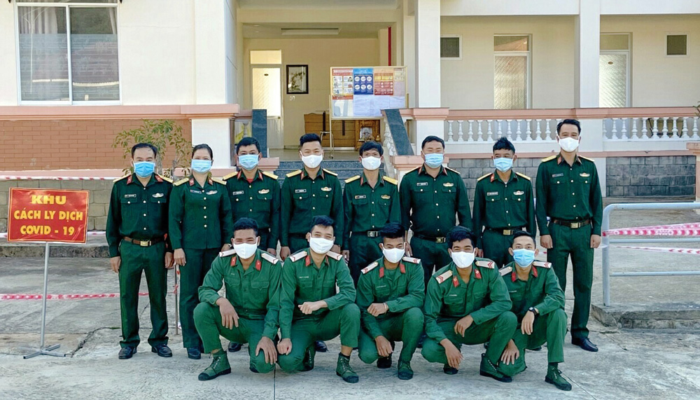 Lực lượng quân y Bệnh xá H32 - Bộ Chỉ huy Quân sự tỉnh làm nhiệm vụ cách ly y tế phòng dịch COVID-19 trong thời gian qua