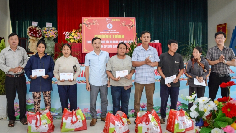 Công ty Thủy điện Đồng Nai tặng quà Tết cho hơn 140 hộ dân tại Lâm Đồng và Đắk Nông