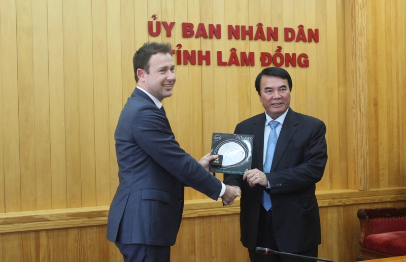 Lãnh đạo tỉnh Lâm Đồng tiếp đoàn Đại sứ quán Úc tại Việt Nam