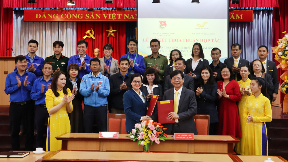 Ký kết thỏa thuận hợp tác giữa Tỉnh Đoàn với Bưu điện tỉnh Lâm Đồng