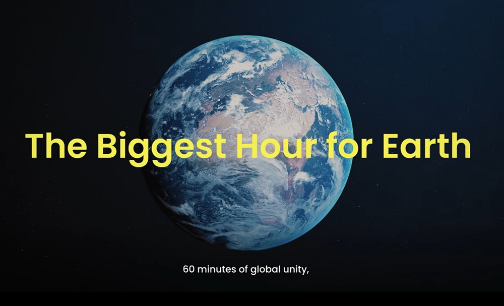 Thông điệp Giờ Trái đất 2023 trên trang web https://www.earthhour.org/  