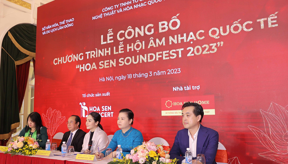 Lễ hội Âm nhạc Quốc tế Hoa Sen SoundFest 2023 sẽ được tổ chức tại Đà Lạt