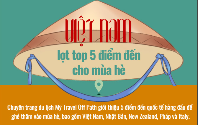 Việt Nam lọt top 5 điểm đến quốc tế dành cho mùa Hè