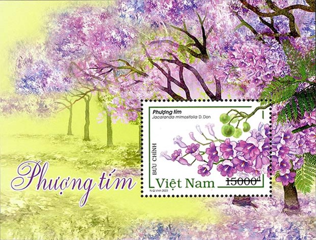 Phát hành bộ tem ''Phượng tím'' quảng bá đa dạng sinh học Việt Nam