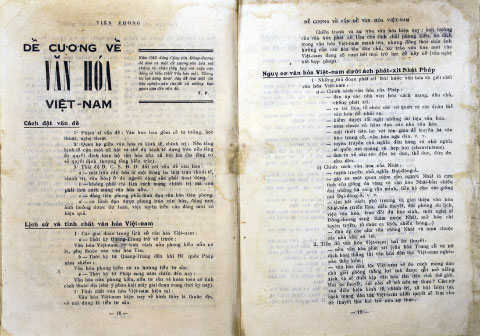 Bản Đề cương văn hóa Việt Nam năm 1943 cho Tổng Bí thư Trường Chinh