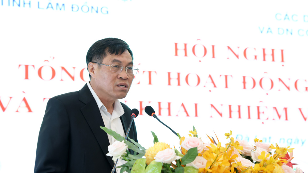 Phó Chủ tịch UBND tỉnh Võ Ngọc Hiệp phát biểu tại Hội nghị