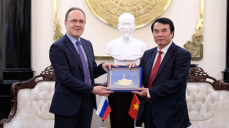 Phó Chủ tịch UBND tỉnh Lâm Đồng Phạm S tiếp Đại sứ Liên bang Nga tại Việt Nam