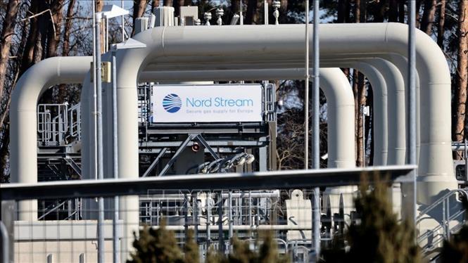 Đường ống dẫn khí đốt Dòng chảy phương Bắc 1 (Nord Stream 1) tại Lubmin, Đức, ngày 8/3/2022