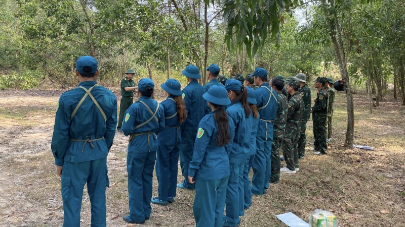 Cát Tiên: Tổ chức đợt huấn luyện cho lực lượng dân quân cơ động và dân quân tại chỗ