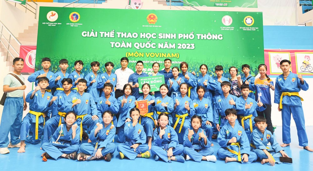 Đoàn VĐV Lâm Đồng tham gia Giải Vovinam 