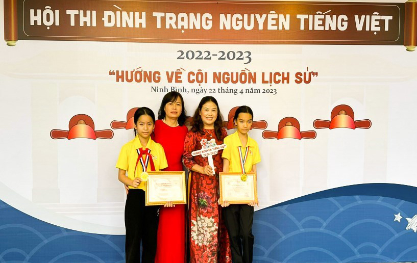 Hai học sinh của tỉnh Lâm Đồng vừa đoạt giải Hội thi Trạng Nguyên Tiếng Việt cấp quốc gia