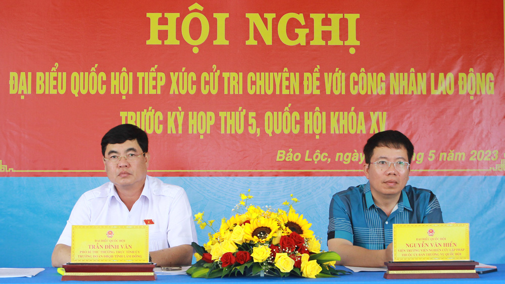 ĐBQH tiếp xúc cử tri tại các doanh nghiệp thuộc Khu Công nghiệp Lộc Sơn và trên địa bàn TP Bảo Lộc