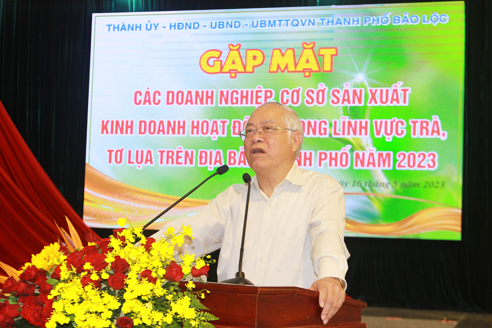  Lãnh đạo Hiệp hội Doanh nghiệp tỉnh Lâm Đồng tiếp thu các ý kiến, kiến nghị của doanh nghiệp, cơ sở
