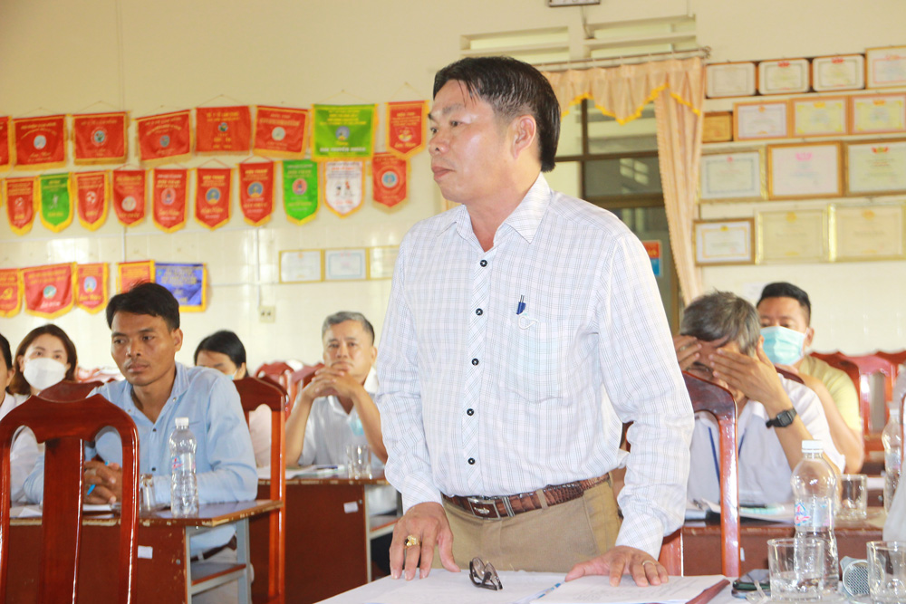 Lãnh đạo Trung tâm Y tế huyện Cát Tiên đề xuất các kiến nghị lên UBND tỉnh Lâm Đồng