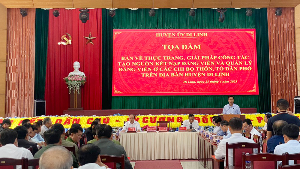Tìm giải pháp tạo nguồn kết nạp đảng viên ở Di Linh