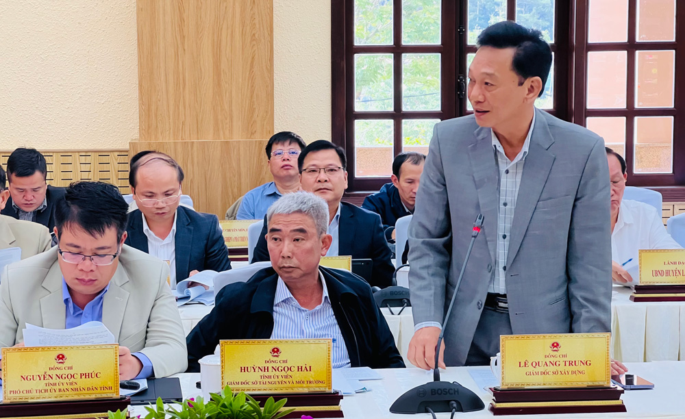 Giám đốc Sở Xây dựng Lê Quang Trung tiếp thu, giải trình nội dung quy hoạch thuộc thẩm quyền