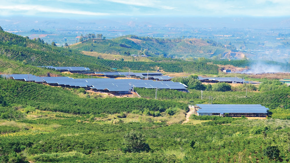 Một dự án điện mặt trời áp mái trên địa bàn huyện Lâm Hà